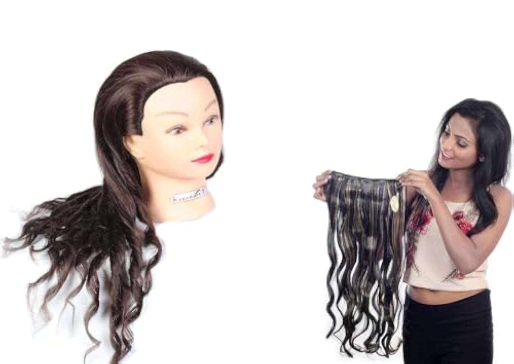 30 Inch Dark Brown Practice Hair Dummy for Styling